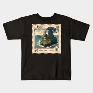 MTG - Island Stamp - Lisao - Postage Stamp Series Kids T-Shirt